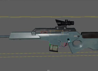 Stingray Sniper Rifle RE4 Remake Rig Mayaѻǹģʹͼ