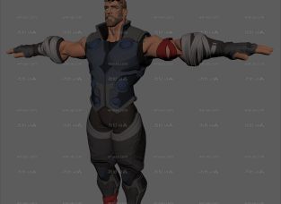 ⾫Ʒ봸MayaģʹThor with hammer full rigged and textured