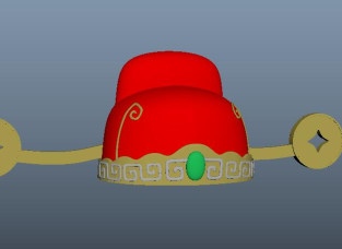 财神帽子Maya模型