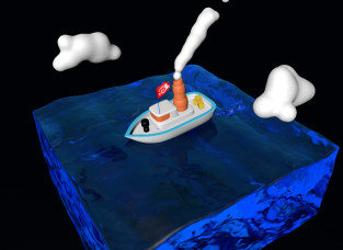 C4D船只动画展示