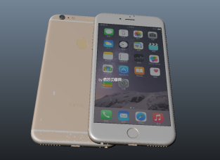 带贴图iphone6 plus手机maya模型现下载  苹果手机6模型下载