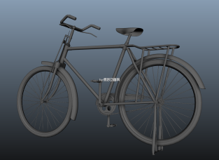 自行车maya模型下载  单车写实模型下载