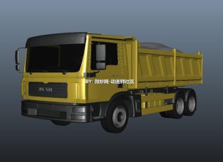 货车模型下载  大卡车maya模型下载