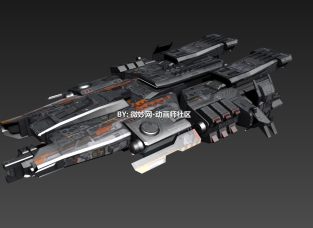 星际战舰模型下载 科幻宇宙飞船3dmax模型下载