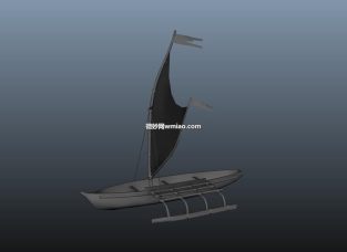 船maya模型下载
