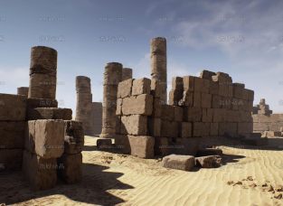 UE4沙漠废墟建筑模型Desert Ruins