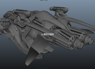 科幻飞船Maya模型下载  宇宙舰船maya模型下载