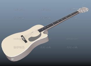 吉他maya模型