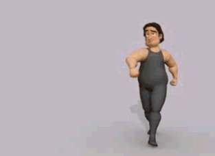 肌肉男人得意的东张西望的走路动作动画参考视频下载