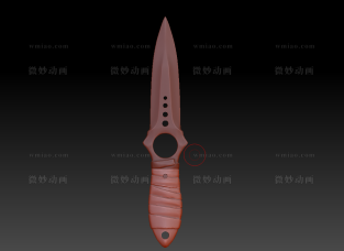 骷髅匕首 模型  带STL  可3D打印