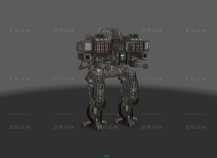 大型机甲战甲Maya模型绑定 UltimateCopMechRig